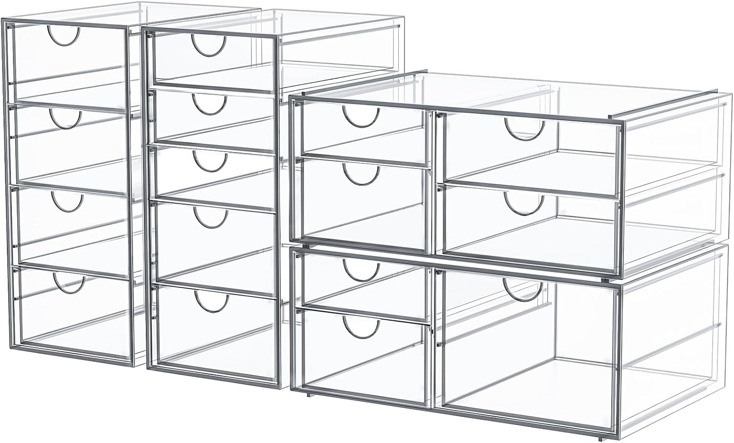 16-Drawer Acrylic Storage Organizer