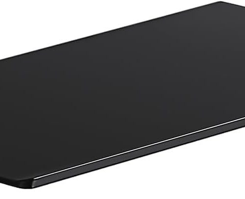 8-Inch Mini Metal Floating Shelf, Wall Mounted Storage Organizer for Bathroom, Kitchen, Bedroom & Living Room, Matte Black