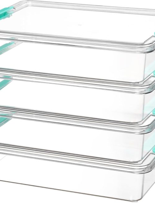 Stackable Clear Storage Organizer Set